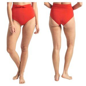 Mara Hoffman Jay Bikini Bottom – Red – Size Medium